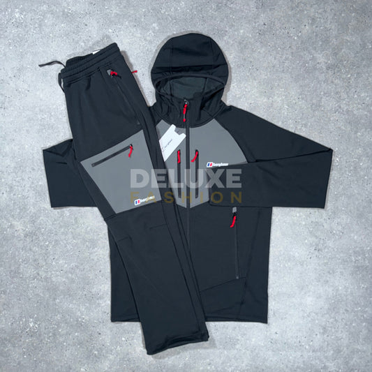 Berghaus Cotton Tracksuit - Black/Grey