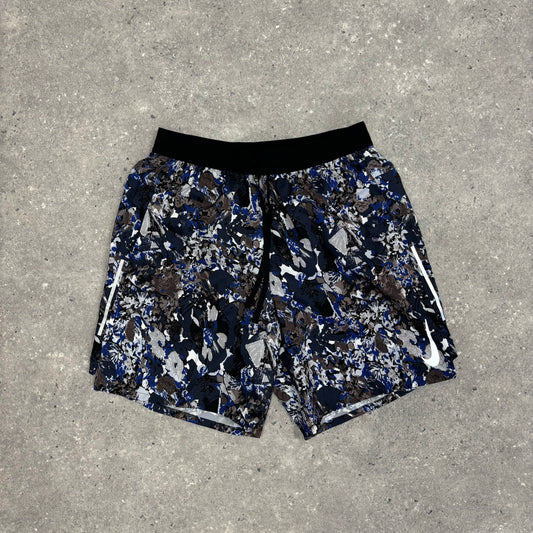 Nike floral shorts (blue/black)