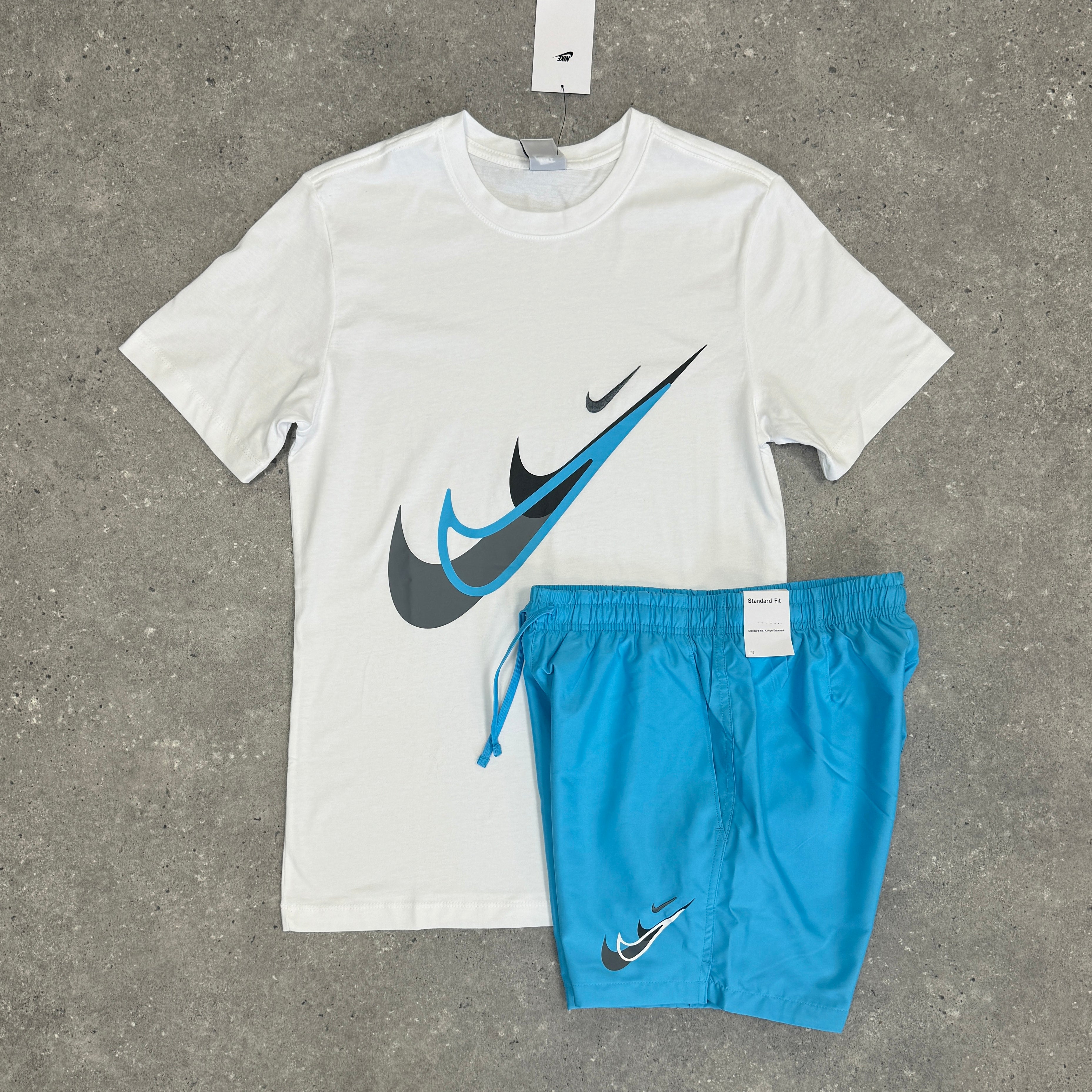 Nike multi tick set white blue