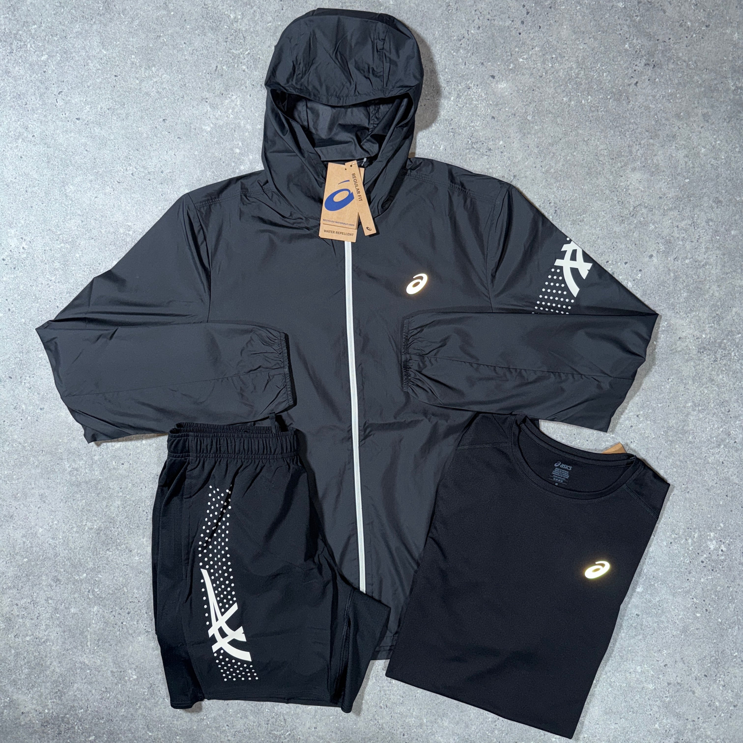 Asics icon tri set (black)