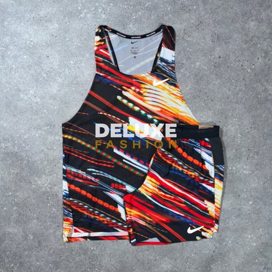 Nike print vest stride set (multi)