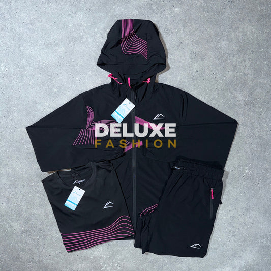 Active wave tri set (black/pink)