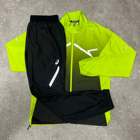 Asics lite show tracksuit (black/volt)