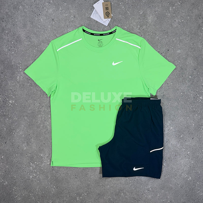 Nike miler challenger 4.0 set (green/navy)