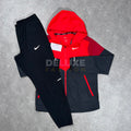 Nike uv tracksuit (black/red)