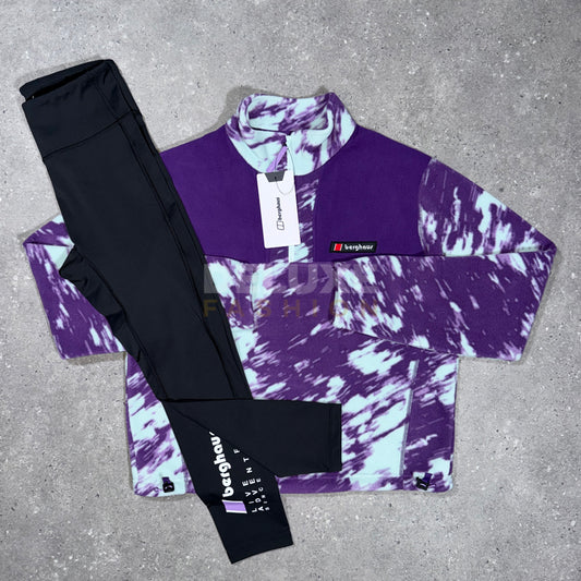 Berghaus Women's Mountain 1/4 Zip Fleece Set - Purple