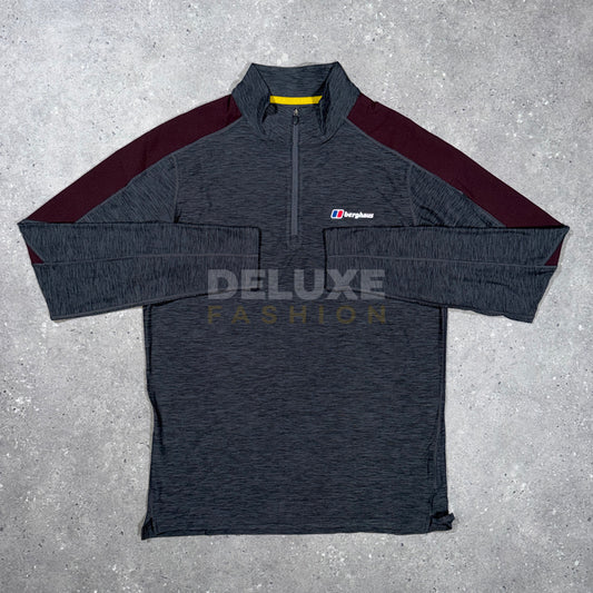 Berghaus Tech 1/4 Zip Set - Grey/Burgundy