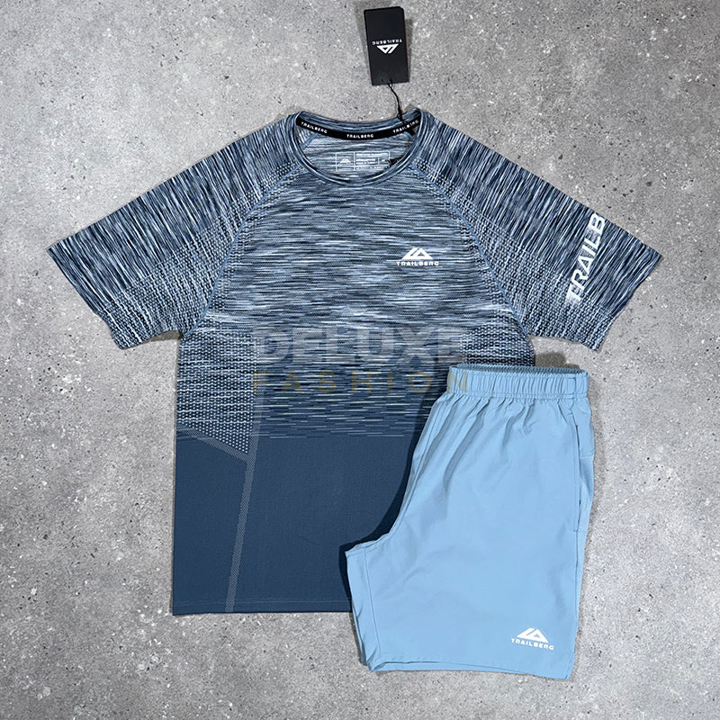 Trailberg Seamless t-shirt set in sky blue
