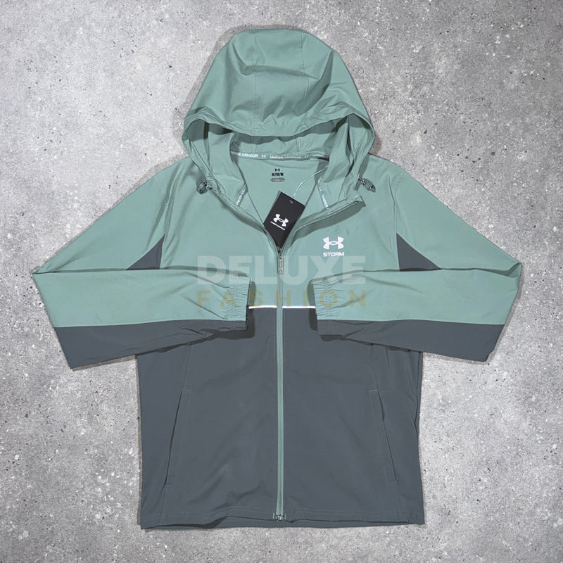 Under Armour Tech Storm Tracksuit Set – Mint/Grey