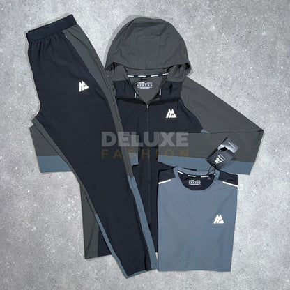Montirex Tri Tracksuit Set - Black/Grey
