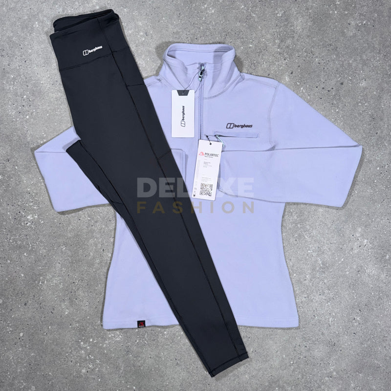 Berghaus Women's 1/4 Zip Prism Fleece Set - Aster/Black