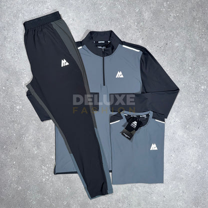 Montirex Tri 1/4 Zip Trio Set - Black/Grey