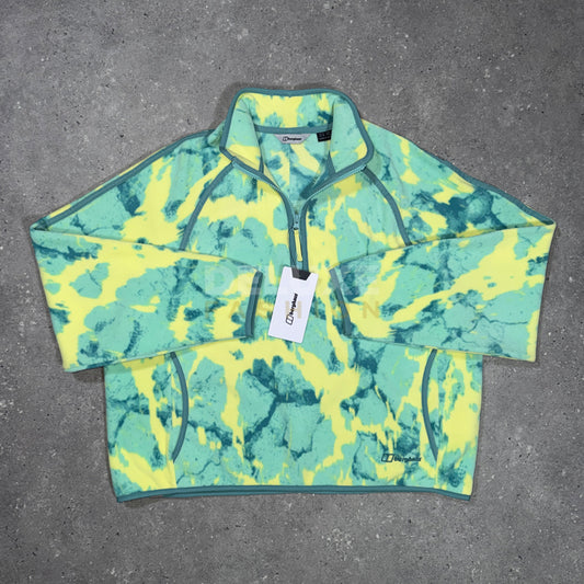 Berghaus Women's 1/4 Zip Fleece - Green/Yellow