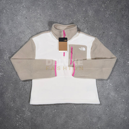 The North Face Women's 1/4 Zip Fleece - White/Beige