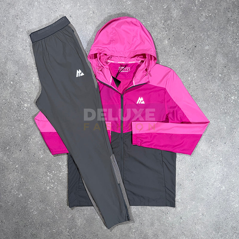 Montirex wind tracksuit (pink/grey)