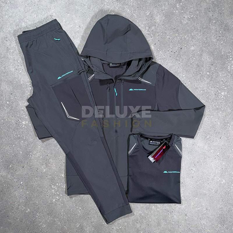Monterrain Space tracksuit set in grey