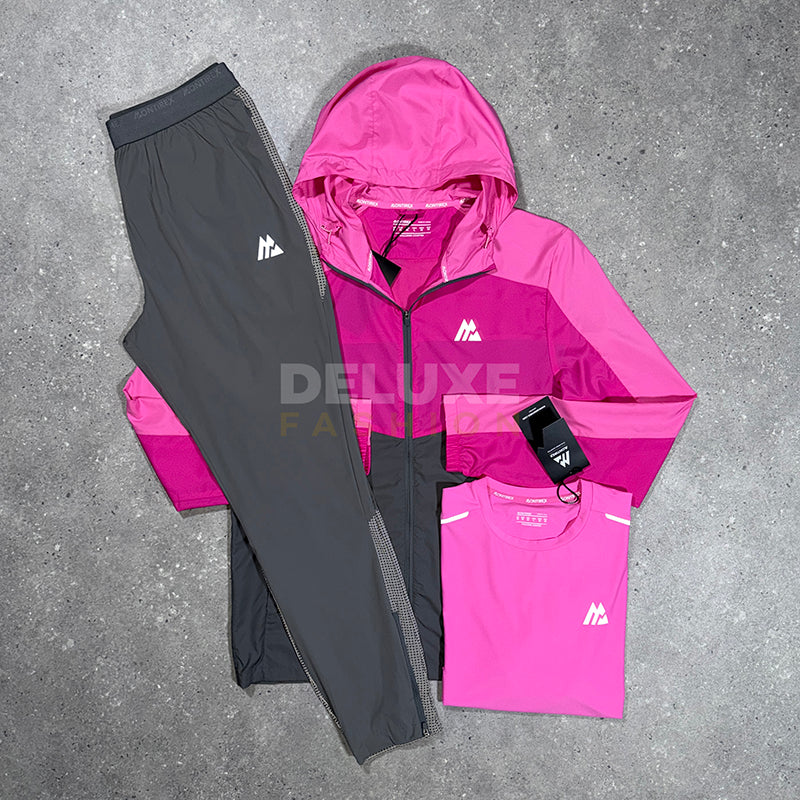 Montirex wind tracksuit set (pink/grey)