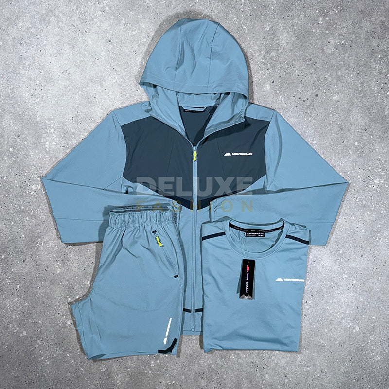 Monterrain Tactic tri set in blue