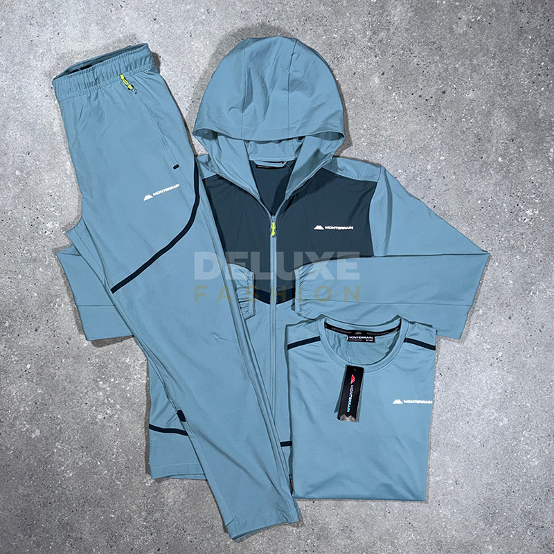 Monterrain Tactic tracksuit set in blue