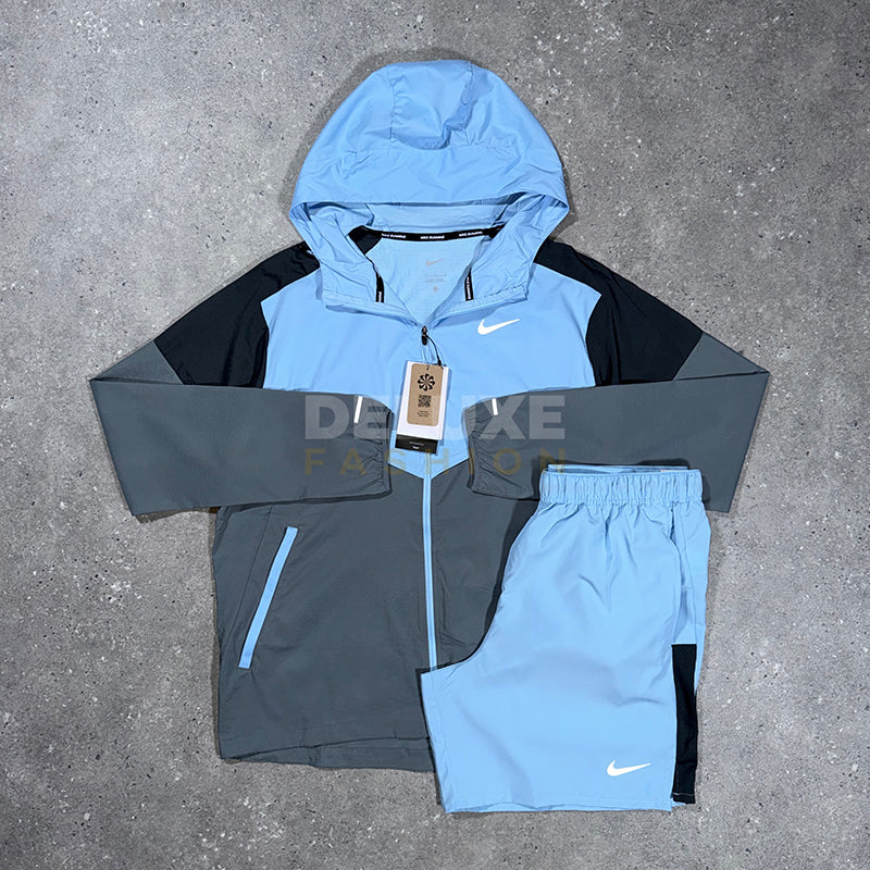 Nike UV Windrunner jacket set in blue