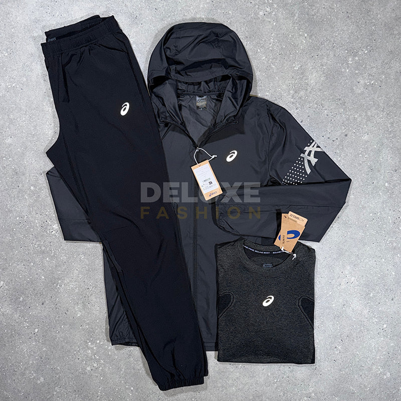 Asics icon road tracksuit set (black)