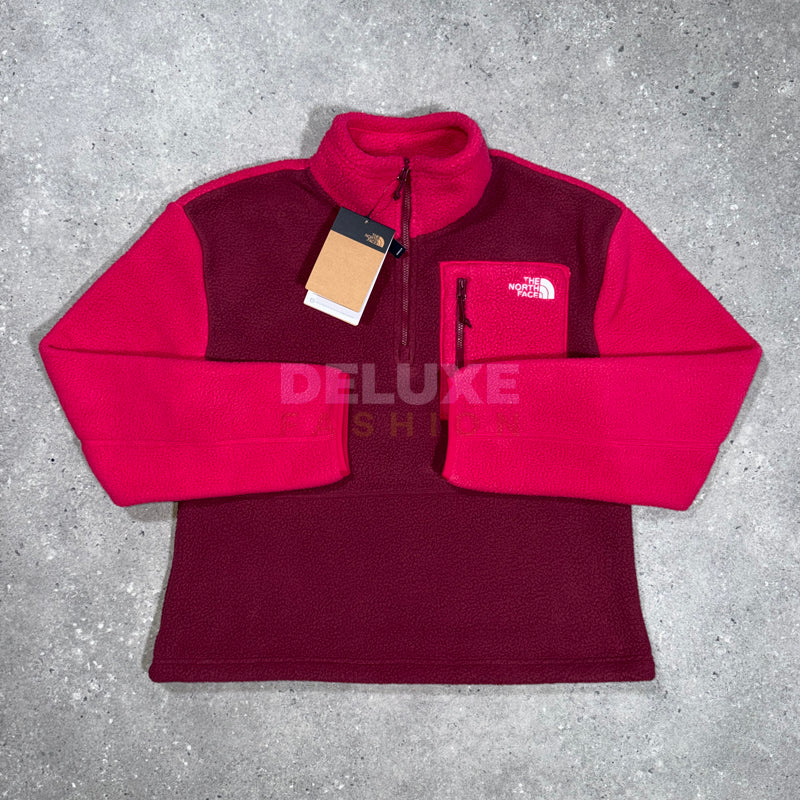 The North Face Women's 1/4 Zip Fleece - Red