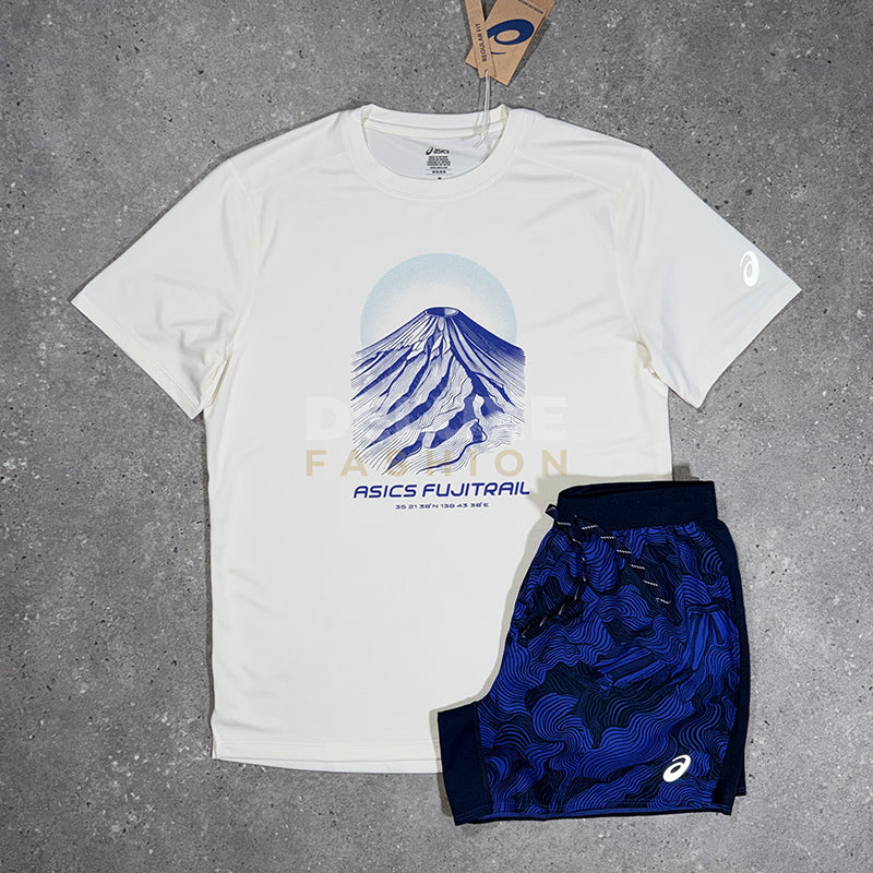 Asics trail set (white/blue)