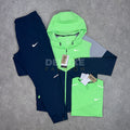 Nike uv windbreaker tracksuit set (green/navy)