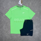 Nike uv windbreaker tri set (green/navy)