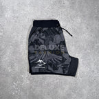 Asics fuji print shorts (black)