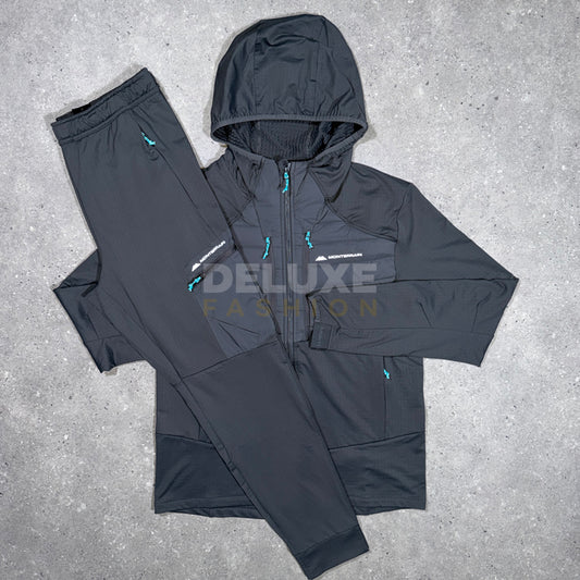 Monterrain Hybrid Puffer Tracksuit - Steel